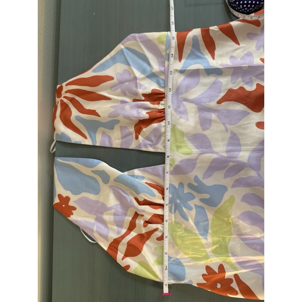 L space Tuscany Halter Floral Maxi Dress in Multi Pastels NEW Size Large  NWT - Picture 5 of 15